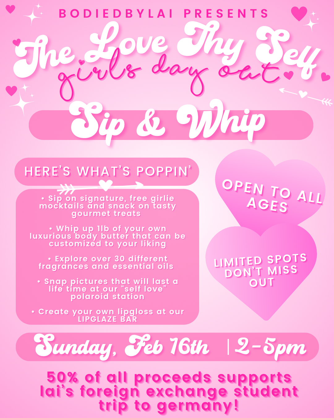 “Love Thy Self” Girls Day Out | Body Butter Bakery Workshop